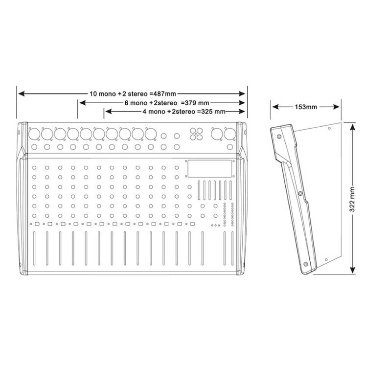 ST-122P 12-Channel 800w Powered Audio Mixer USB SD 7-Band EQ Mono MP3 Digital Effects Dj Console