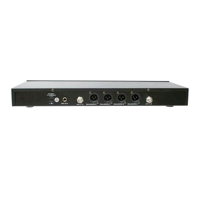 E-Lektron IU-4011H Digital UHF 4 x Headset Microphones System AUS Stand Frequency Set