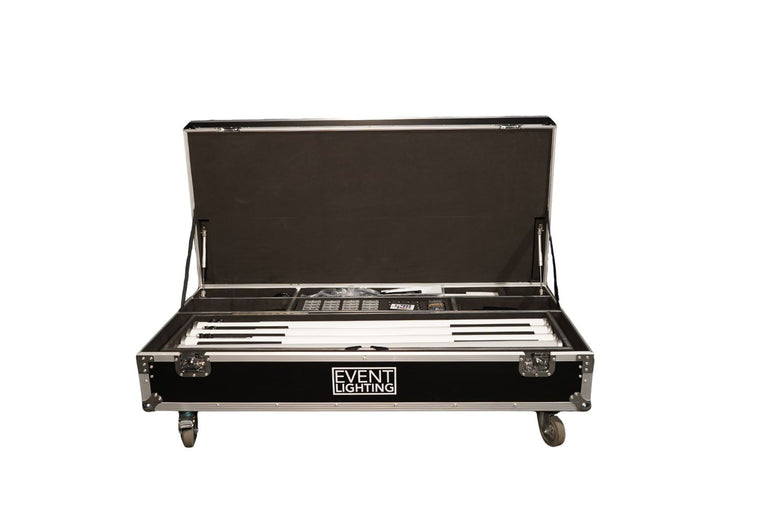 EVENTTUBEKIT - Outdoor LED Tube Package of 8 in a Road Case
