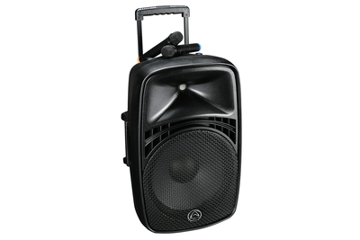 Wharfedale Pro EZ15A 15" Portable Bluetooth PA Speaker + 2x Wireless Microphones