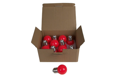 Event Lighting FESLED2RX12 - 2W E27 LED Globe (Red) - Box of 12