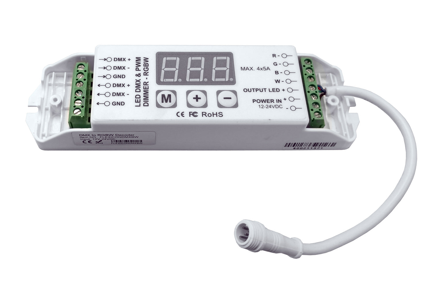 FLEXICONDMXBW - 4 Channel (RGBW) DMX Controller for LED Tape