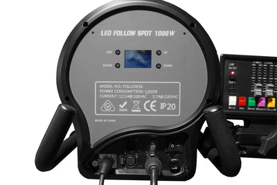 Event Lighting  FOLLOW1K - 1000W LED Followspot with Stand and Road Case