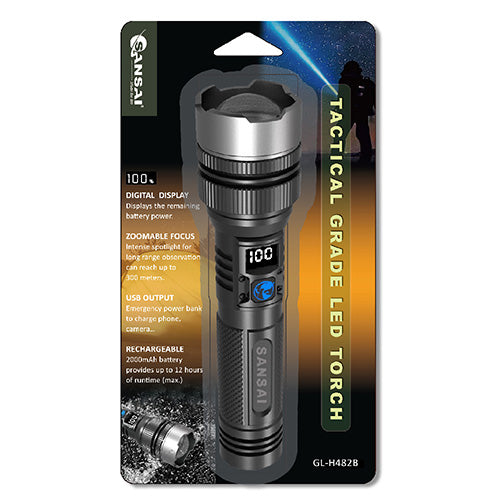 Sansai Tactical Grade LED Torch GL-H482B