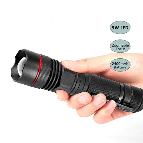 Sansai Rechargable LED Torch GL-H483C
