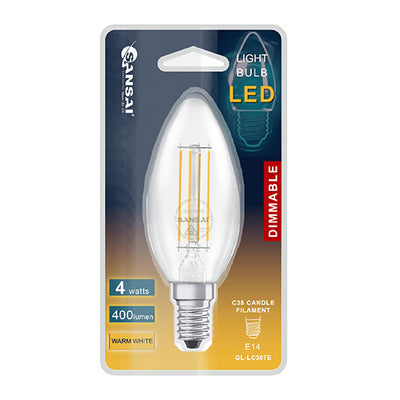 Sansai Dimmable 4W LED E14 BULB GL-LC307E