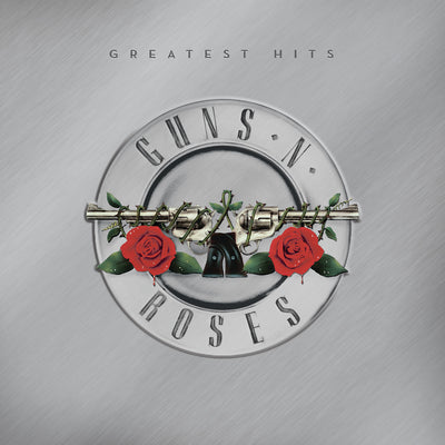 Guns N Roses Greatest Hits - Double Vinyl Album & Crosley Record Storage Display Stand