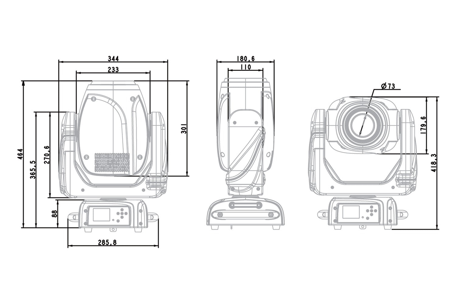 HAVOCS150 - 150W LED Spot Moving Head