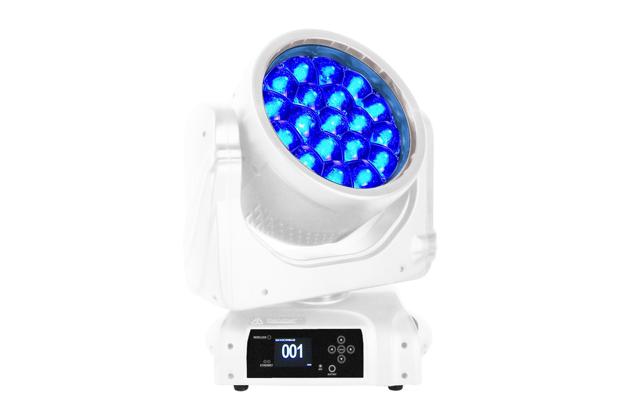 HAVOCW19X40-WH - 19 x 40W Zoom Wash Moving Head (White)