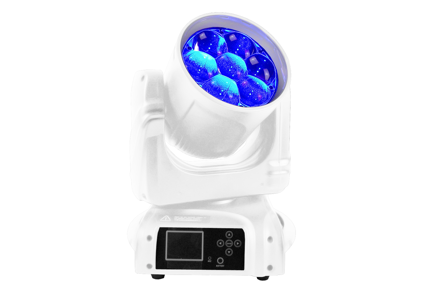 HAVOCW7X40-WH - 7 x 40W Zoom Wash Moving Head (White)