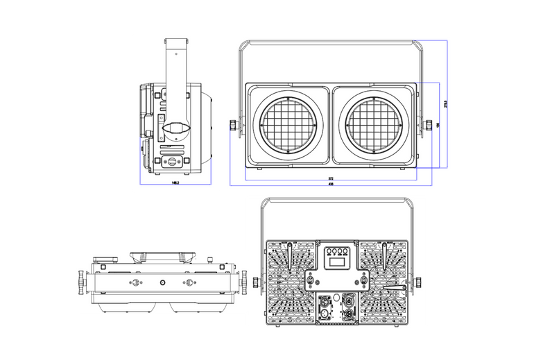 HYBRICK-BL - IP65 Variable White Blinder with Interlocking Housing