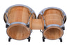 Bongo Drums Set Natural Hide and Timber Double 6.5 & 7.5 Inch