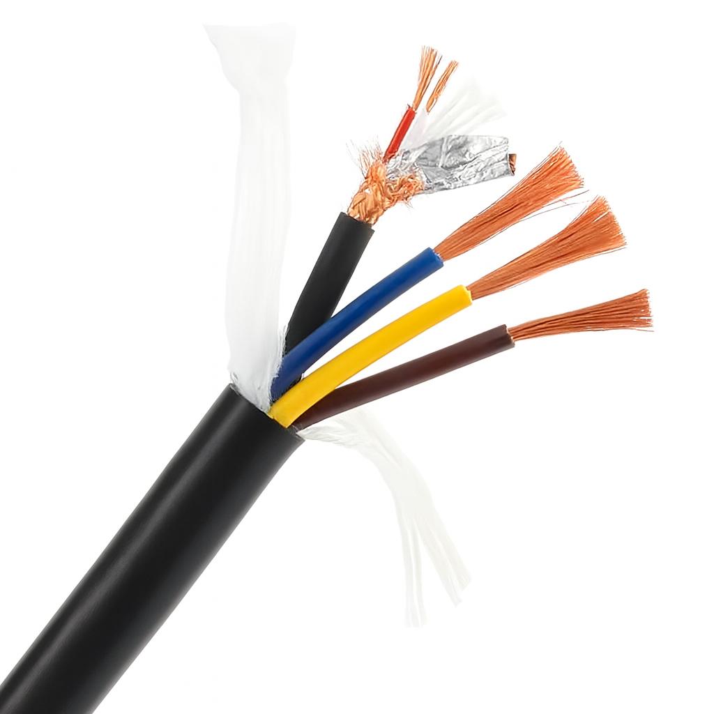 ASHTEC Hybrid AC Mains Power & Signal Cable Mic / DMX Lighting + Power