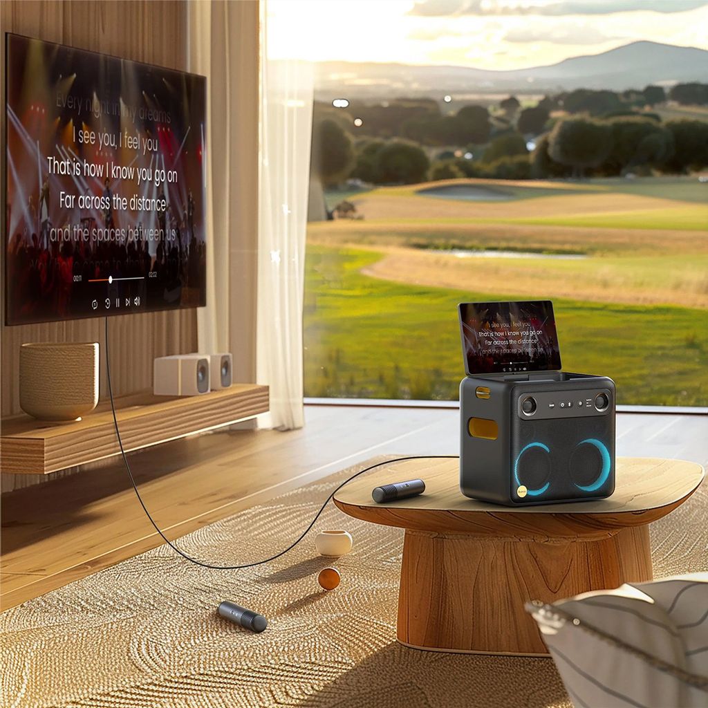 Ikarao Break X2 Portable 600W Karaoke Speakers with 10” TouchScreen Display