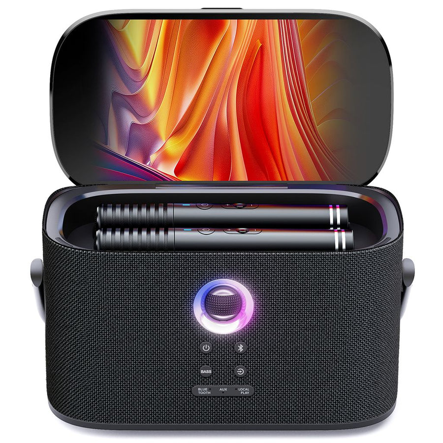Ikarao Shell S2 Portable 140W Karaoke Speakers with 8” TouchScreen Display