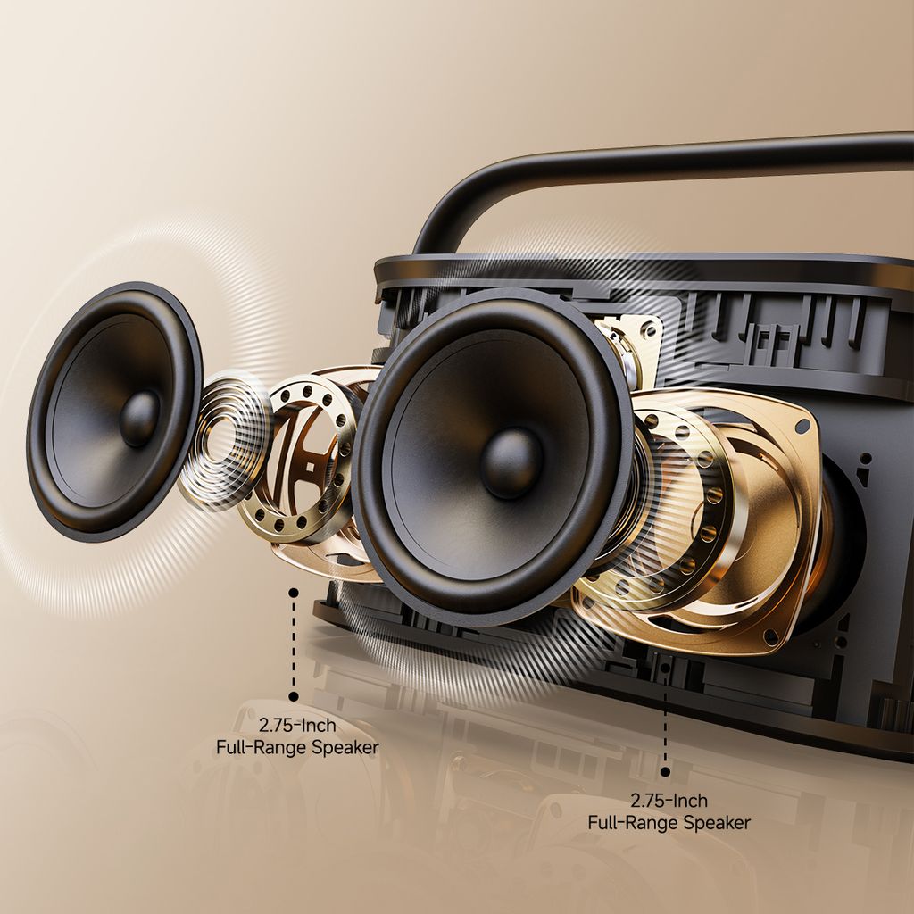 Ikarao Shell S2 Portable 140W Karaoke Speakers with 8” TouchScreen Display