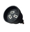 DL 2 Meters Black Piggyback Plug Main Power Extension Cord 240V 3 Pin 10A 1.0mm Cable