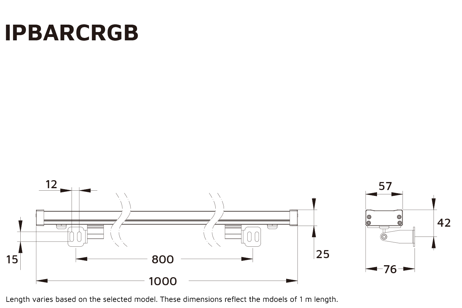 IPBARCRGB - RGB IP Rated LED Bar