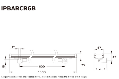 IPBARCRGB - RGB IP Rated LED Bar