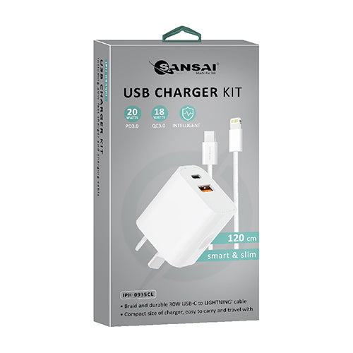 USB-C to USB-Lightning Charger Kit SANSAI IPH-0935CL