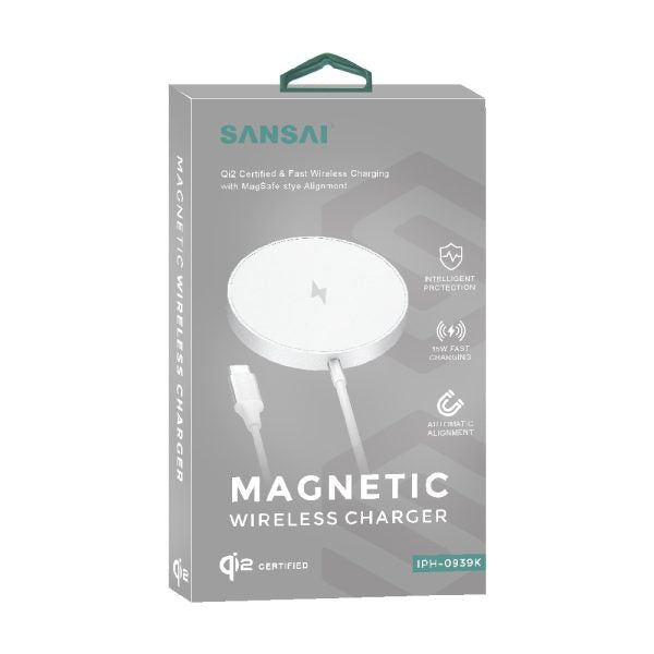 Sansai Magnetic Qi2 Wireless Charger IPH-0939K