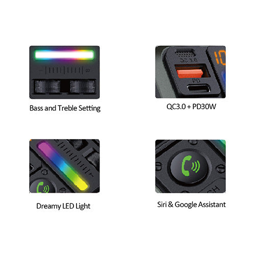 Handsfree car kit • FM Transmitter SANSAI IPH-1033G