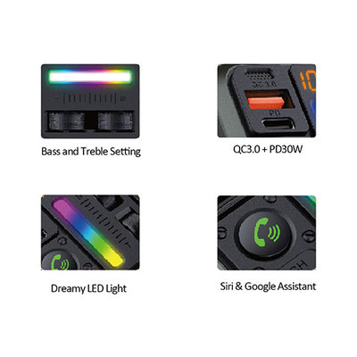 Handsfree car kit • FM Transmitter SANSAI IPH-1033G