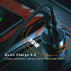 QC3.0 USB A+C Car Charger SANSAI IPH-708G