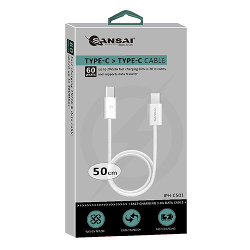 USB-C to USB-C Cable SANSAI IPH-C501