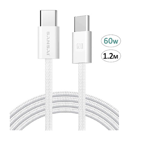 60W USB-C to USB-C Cable SANSAI IPH-C801