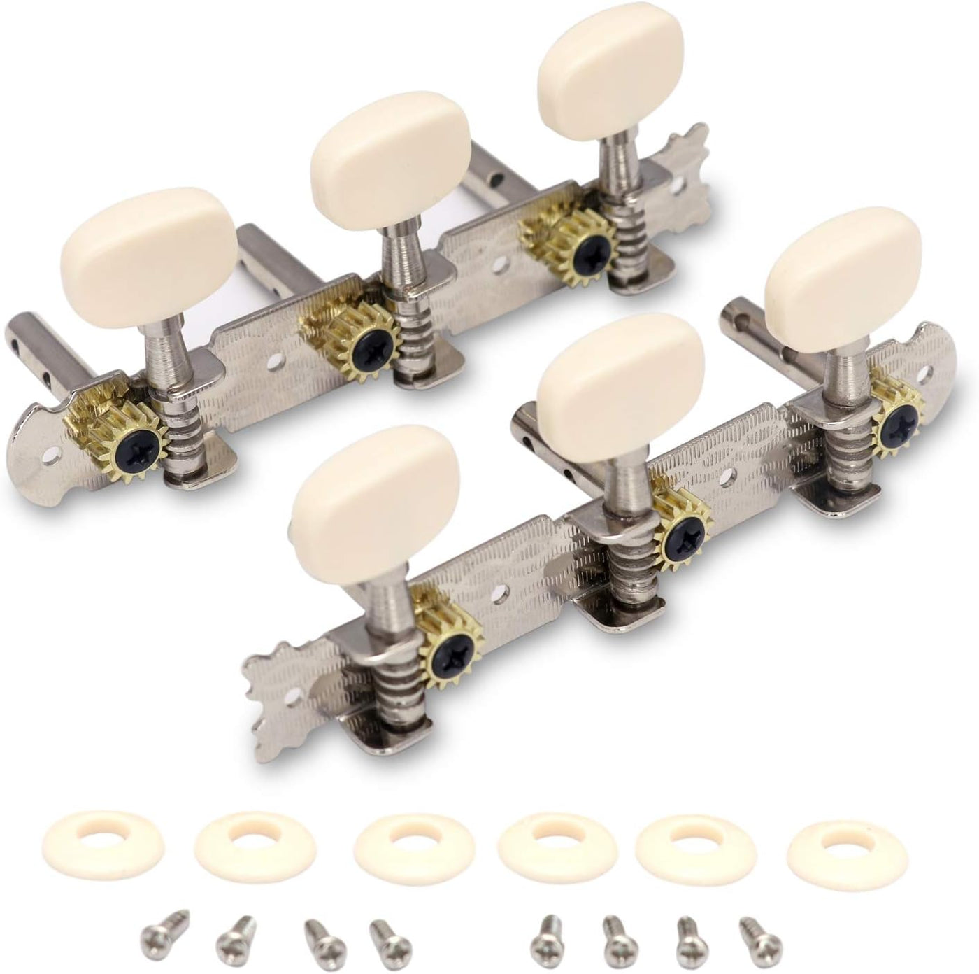 Solid Or Slotted Headstock Mount Acoustic Guitar String Tuning Pegs Machine Heads