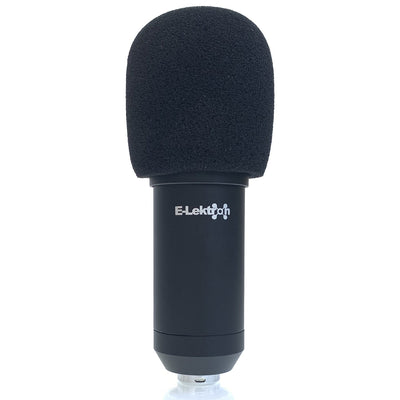 Podcast Usb Condenser Microphone with Pop Filter Stand and Sound Card
