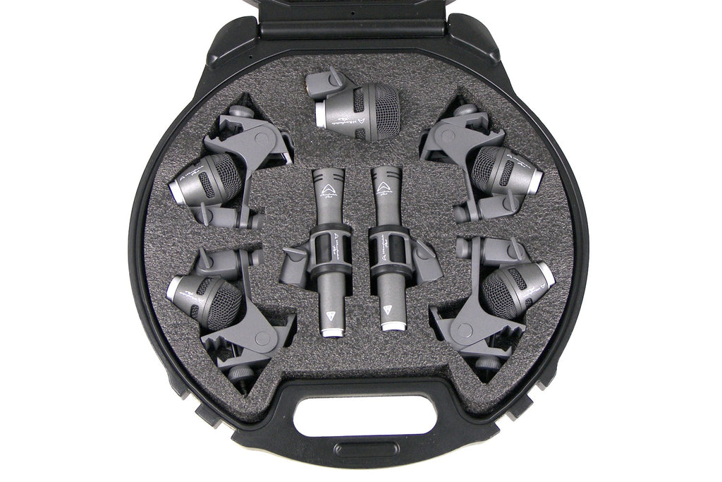 Wharfedale Pro KMD-7 - Combination pack of 7 Condenser & Dynamic Mics for acoustic drums