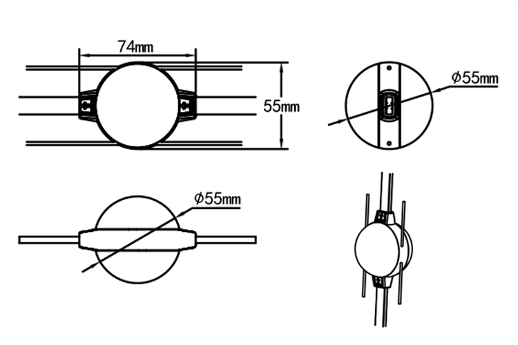 Pixballs - IP65 RGB Festoon Lighting System