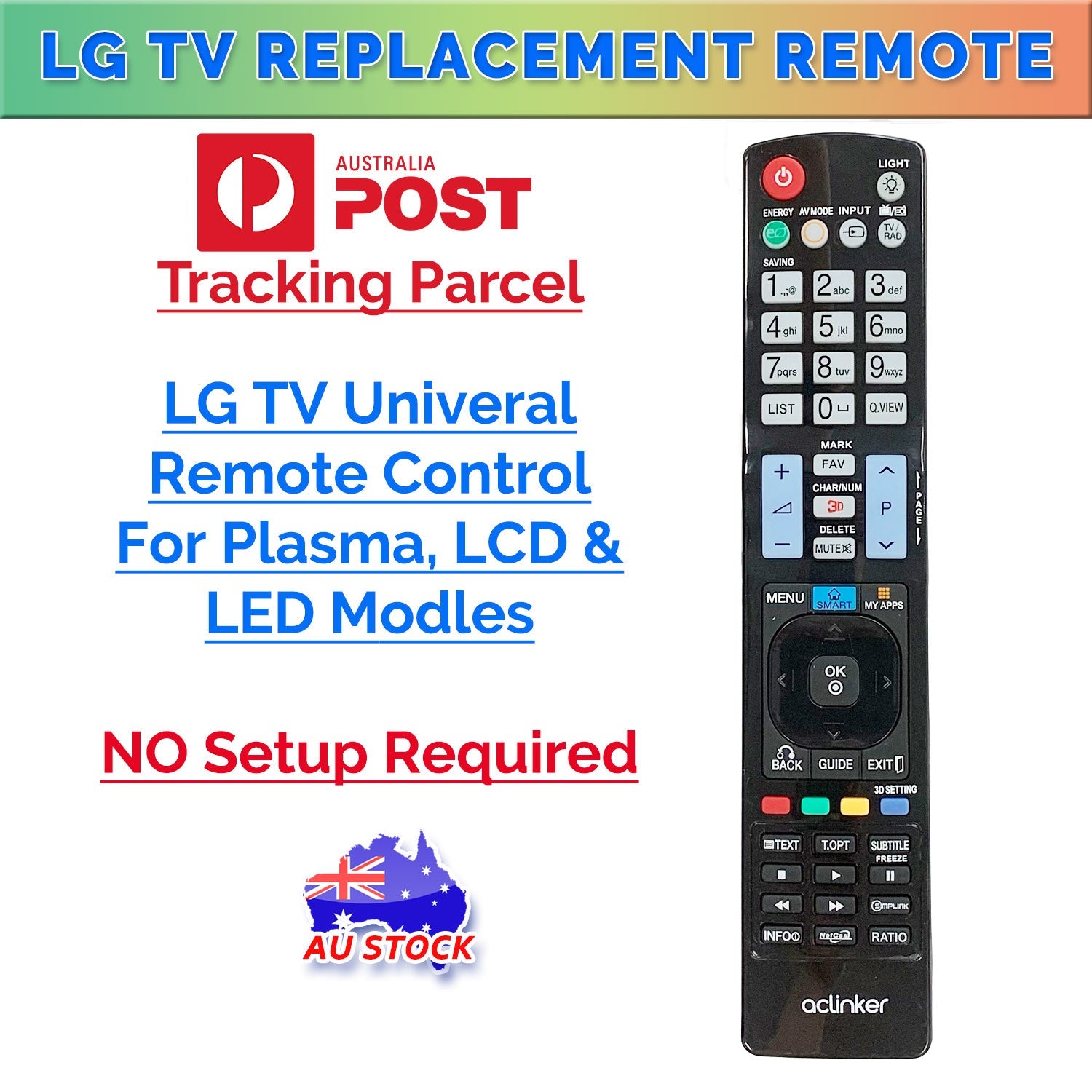 Aclinker 2022 New LG Replacement Remote Control For LCD LED Plasma Smart 3D TV