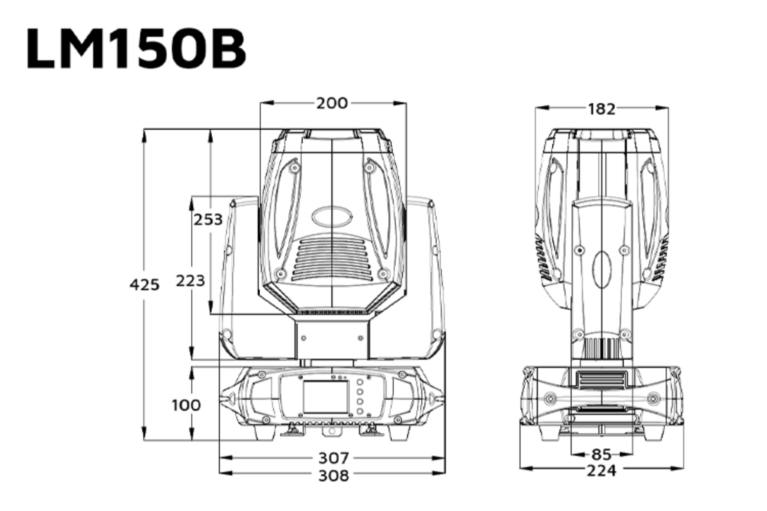 Event Lighting LM150B - 150W LED Beam Moving Head