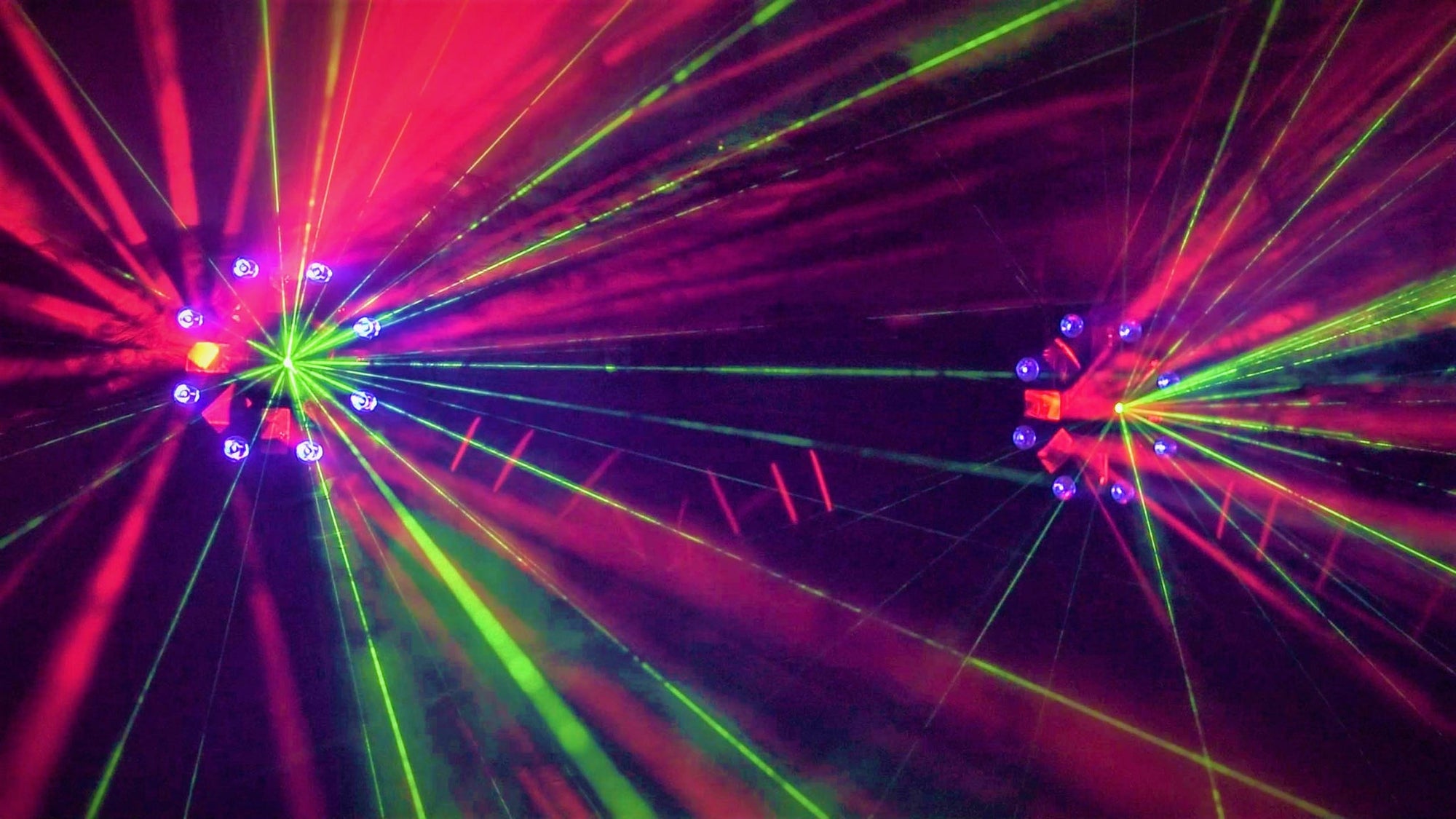 CR Lite Lighting Pack 3 Mix Laser Swarm Wash FX 4-in-1 DJ Disco Light + 400w Smoke Machine Liquid