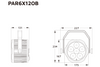 Event Lighting PAR6X12OB - Outdoor Battery Parcan with Wireless DMX