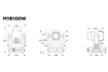 Event Lighting M1B100W - 100 W LED Beam Moving Head