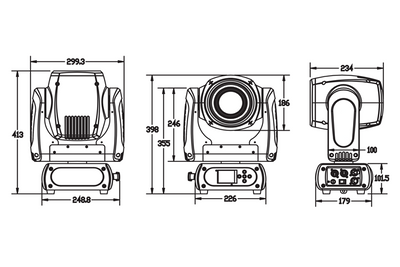 Event Lighting M1S75W - 75W Spot Moving Head