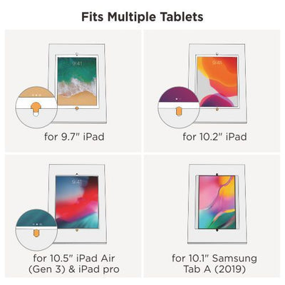 Brateck Anti-theft Height Adjustable Tablet Kiosk Stand 9.7”/10.2” Ipad, 10.5” Ipad Air/Ipad Pro, 10.1" Samsung Galaxy TAB A (2019)