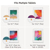 Brateck Anti-theft Freestanding Tablet Kiosk Stand 9.7”/10.2” Ipad, 10.5” Ipad Air/Ipad Pro, 10.1" Samsung Galaxy TAB A (2019)- White