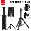 PA Speaker Stand Tripod Single or Pair Adjustable Height 0.6m to 1.2m