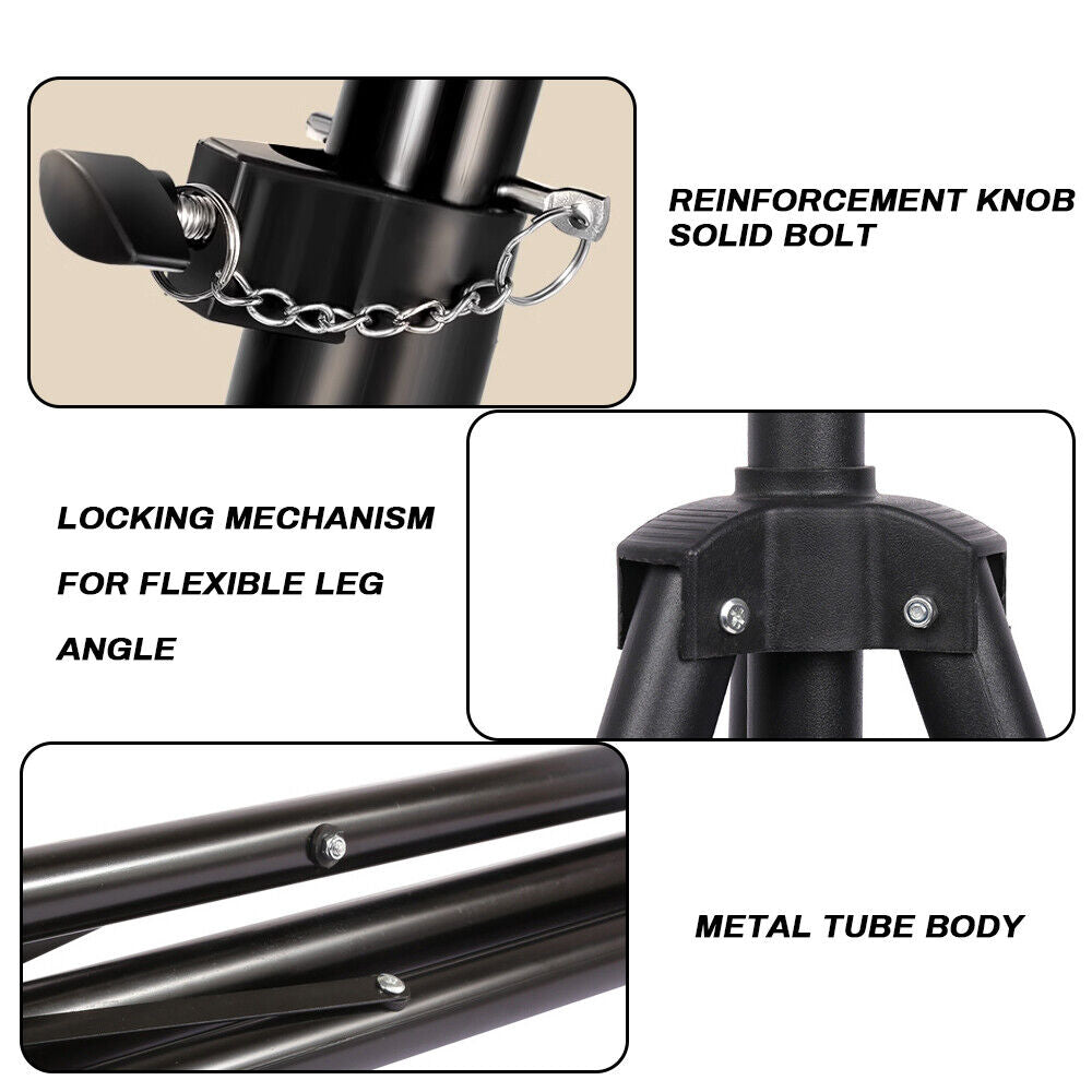 PA Speaker Stand Tripod Single or Pair Adjustable Height 0.6m to 1.2m