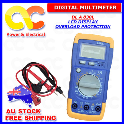 Lcd Digital Multimeter Handheld Ac Dc Voltmeter Ohmmeter Multi Tester