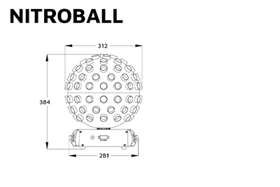 Event Lighting NITROBALL 5x 12W RGBW Spherical Light