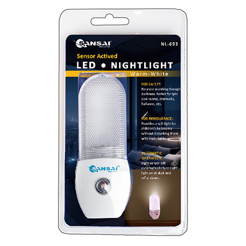Auto Sensor LED Night Light – Warm-White