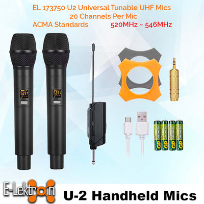 QTX Quest QKS15 Speaker Bluetooth Active Loud Sound System PA with 2 Tunable UHF Microphones
