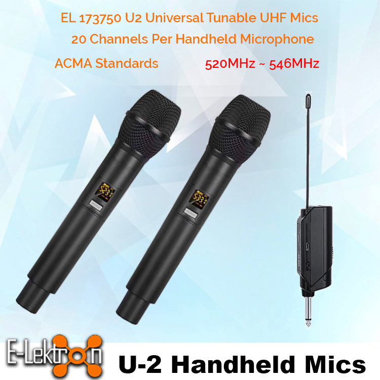 QTX Audius-10 Audio Performance package with Bluetooth PA System Audio Mixer Microphones Stands