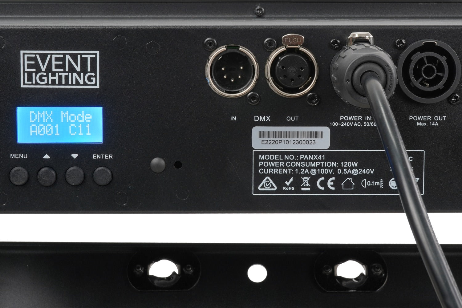 Event Lighting PANX41 - 4x1 40W COB RGB+CW+WW Pixel Control Panel